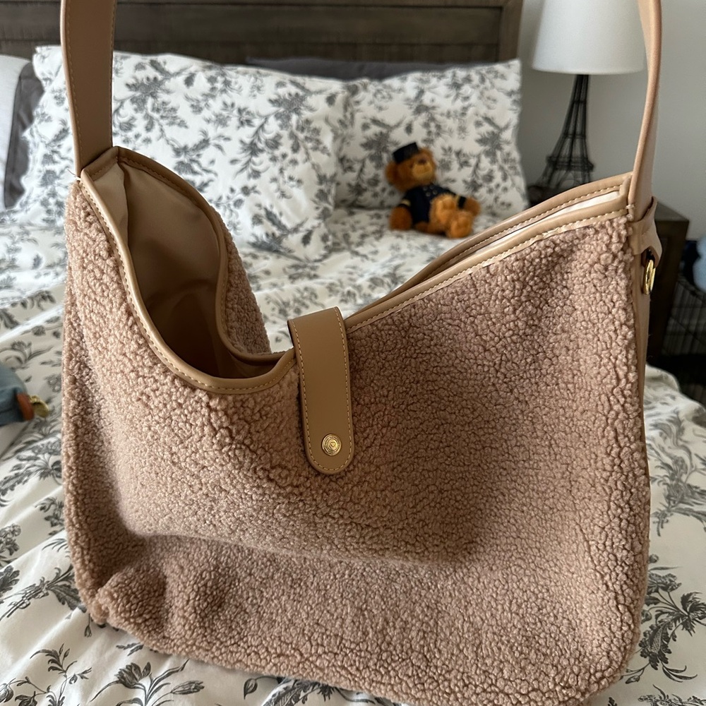 Stoney Clover Lane Sherpa Slouchy Shoulder Bag